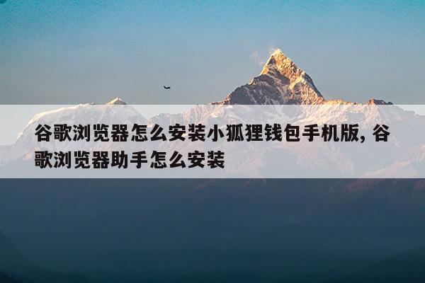 小狐狸钱包安卓使用教程-小狐狸钱包app使用方法