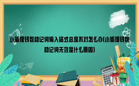 小狐狸钱包怎么用助记词导入,小狐狸钱包手机版怎么导入钱包