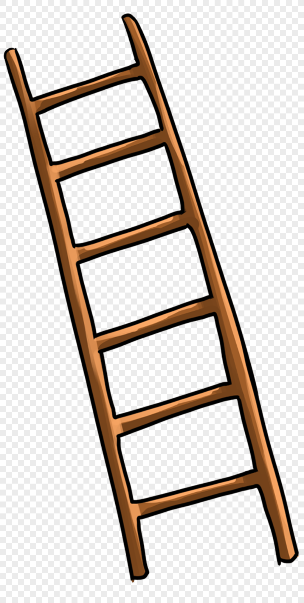 梯子手绘图,梯子手抄报简笔画图片